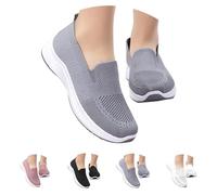 Zapatos de mujer ortopédicos antideslizantes Slip on Zapatillas De Deporte De Malla Con Soporte Para Arco Cómodas Zapatillas Mujer Suave Tenis Punta Cerrada Caminar Shoes Barco Running De Malla
