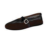 Zapatos de mujer para adultos, calcetines largos para mujer, de verano, color sólido, informales, planos, suaves, para mujer, pantuflas de interior para mujer, lindas, Black, 39.5 EU