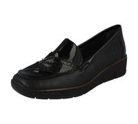 Zapatos De Mujer Rieker 53785 Tipo Loafers Elegantes Slip On