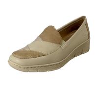 Zapatos De Mujer Rieker 53785 Tipo Loafers Elegantes Slip On