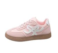 Zapatos de mujer Verano 2026 Zapatillas casuales de moda, transpirables, cómodas, ligeras, deslizantes, deportivas, elegantes, informales, negras, zapatos de verano, Rosa., 40 EU