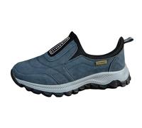 Zapatos de mujer verano 2026 zapatos grandes al aire libre, zapatos de senderismo en el mismo estilo, para hombres y mujeres, con suela suave elegante primavera pies anchos zapatos planos, azul, 41 EU