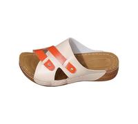 Zapatos de mujer Zapatos de tacón de cuña azul Mujer Parte inferior plana Hebilla de cinturón Fondo grueso Talón oblicuo Dedos abiertos Boca de pescado Zapatillas Militar Zapatos de mujer Tacón de