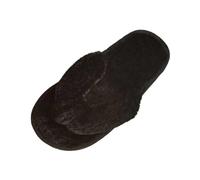 Zapatos de mujer zapatos planos cómodos chanclas para mujer, sandalias casuales con punta abierta para el día a día con suela suave y diseño cálido, Negro , 37 EU