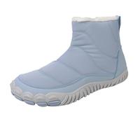 Zapatos de nieve impermeables Botas de nieve Suela Gruesa Antideslizante Superior Slip On High Top Cálido y Cómodo Botas Perforadas, azul claro, 42 EU