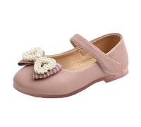 Zapatos de niña Mary Jane para niños pequeños, zapatos de princesa, bailarinas, zapatos de vestir transpirables | Suela de goma ligera para primavera/otoño, zapatos de uso diario, Rosa., 31 EU