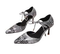 Zapatos de noche para mujer Elegante: bombas elegantes con lentejuelas de encaje Zapatos de boda Zapatos de tacón brillante de negocios Zapatos de tacón de aguja Zapatos de novia Metálico Brillo
