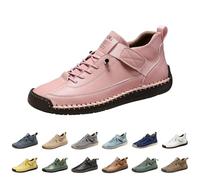 Zapatos de ocio para hombre, deportivos, impermeables, con suela de goma, suela suave, zapatos de negocios, antideslizantes, con cordones, zapatos de interior, Rosa., 36 EU