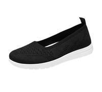 Zapatos de ocio para mujer, antideslizantes, ortopédicos, para mujer, color negro, ahuecados, transpirables, de trekking, resistentes al desgaste, ligeros, para exteriores, monocolor, Negro , 41 EU