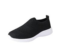 Zapatos de ocio para mujer, Slip On, zapatillas de deporte para mujer, de malla, suaves, cómodas, ligeras, ortopédicas, unisex, para correr, para exteriores, transpirables, informales, mocasines