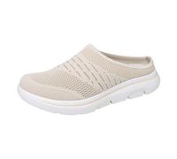 Zapatos de ocio semi-abiertos - Zapato Mujer Alpargatas Transpirable Shoes Malla Hueca Superior Zapato Exterior Zapato Sin Cordones Bailarina Ligero Zapatos Cómodos, beige, 40 EU