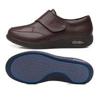 Zapatos de Osteoartritis Zapatillas Cómodas Ancho Especial Pie Diabetico Zapatillas Anatómicas para Pies Delicados en Ancho Especial para Mujer,Marrón,42 EU