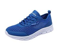 Zapatos de Paseo de Malla Transpirable, Cómodo, Ligero, Plano, Suave, con Cordones, Casual Oferta del Día Zapatos, turquesa, 39 EU