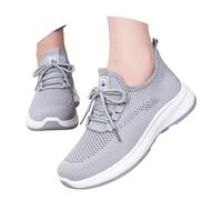 Zapatos de paseo de verano transpirables, zapatillas casuales ligeras con plantillas suaves para una comodidad diaria y un ajuste que dura todo el día., gris, 40 EU