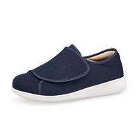 Zapatos de paseo informales ligeros transpirables de malla con cierre de para un uso cómodo., azul oscuro, 45 EU
