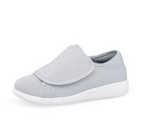 Zapatos de paseo informales ligeros transpirables de malla con cierre de para un uso cómodo., Light Gris, 38 EU
