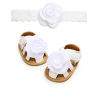 Zapatos de Pasos Bebe Niña Niño, Morbuy Tela de algodón Clásicas Sandalias Rosas Recién Nacido Cuna Suela Blanda Antideslizante Zapatos Primeros Pasos (3 / 13cm / 12-18 Meses,Blanco)