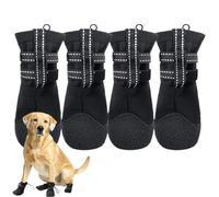 Zapatos De Perro Para Pavimento Caliente | 4 Piezas Antideslizantes Para Mascotas,Protección Anti-Lamidos Zapato Antideslizante Para Mascotas | Para Uso Exterior Verano Invierno Razas Medianas Grandes