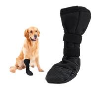 Zapatos de perro para protección de patas, botas impermeables y cálidas para sanar heridas para perros, protección al aire libre para perros después de la cirugía, antideslizantes, ajustables, ideales