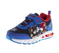 Zapatos de personajes para niños, zapatos deportivos con luz LED, para niños, Sonic MonsterJam, Spiderman, Mickey Paw Patrol, Toy Story, TMNT, zapatillas para niños (tallas: 5-10 niños pequeños/11-12