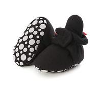 Zapatos de Primeros Pasos Bebe, Morbuy 0-18 Meses Color sólido Recién Nacido Cuna Suela Niño y Niña Blanda Antideslizante Zapatillas (negro,2 / 12cm / 6-12 meses)