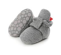 Zapatos de Primeros Pasos Bebe, Morbuy 0-18 Meses Color sólido Recién Nacido Cuna Suela Niño y Niña Blanda Antideslizante Zapatillas (Gris oscuro,2 / 12cm / 6-12 meses)