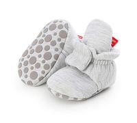 Zapatos de Primeros Pasos Bebe, Morbuy 0-18 Meses Color sólido Recién Nacido Cuna Suela Niño y Niña Blanda Antideslizante Zapatillas (Gris claro,2 / 12cm / 6-12 meses)