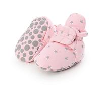 Zapatos de Primeros Pasos Bebe, Morbuy 0-18 Meses Estampado de estrellas Recién Nacido Cuna Suela Niño y Niña Blanda Antideslizante Zapatillas (rosado,1 / 11cm / 0-6 meses)
