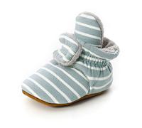 Zapatos de Primeros Pasos Bebe, Morbuy 0-18 Meses Impresión de rayas Recién Nacido Cuna Suela Niño y Niña Blanda Antideslizante Zapatillas (Rayas azules,2 / 12cm / 6-12 meses)