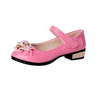 Zapatos de princesa con lentejuelas para niñas y niñas, zapatos de fiesta, zapatos de verano, sandalias suaves, cómodos, lindos, ligeros, Rosa., 34 EU