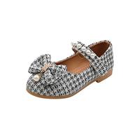 Zapatos de princesa Mary Jane para niña, antideslizantes, ligeros, zapatos de vestir para bodas, fiestas, planos, flexibles, cómodos, suelas suaves, zapatos de noche con lazo, perfectos para princesas