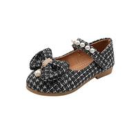 Zapatos de princesa Mary Jane para niña, antideslizantes, ligeros, zapatos de vestir para bodas, fiestas, planos, flexibles, cómodos, suelas suaves, zapatos de noche con lazo, perfectos para princesas