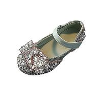Zapatos de princesa Mary Jane para niña, bailarina, perla, pedrería, zapatos de noche, elegantes, ligeros, decoración de lazos, zapatos de fiesta, bodas, niños, fiesta, fondo fino, zapatos brillantes