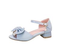Zapatos de princesa para niñas tacón: sandalias de cuero para niños zapatos de baile brillantes zapatos de baile antideslizantes zapatos de cuero zapatillas de fiesta elegantes zapatos de verano