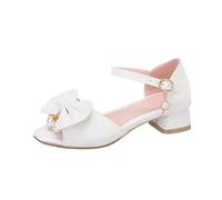 Zapatos de princesa para niñas tacón: sandalias de cuero para niños zapatos de baile brillantes zapatos de baile antideslizantes zapatos de cuero zapatillas de fiesta elegantes zapatos de verano