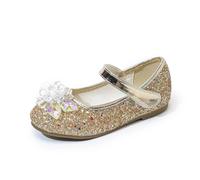 Zapatos de Princesa para niñas, Zapatos de tacón Alto, Suela Suave, Antideslizante, Bailarina Festiva, Zapatos de Noche para niños, Zapatos de Noche, Adornos de Cristal, Lentejuelas Purpurinas