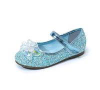 Zapatos de Princesa para niñas, Zapatos de tacón Alto, Suela Suave, Antideslizante, Bailarina Festiva, Zapatos de Noche para niños, Zapatos de Noche, Adornos de Cristal, Lentejuelas Purpurinas