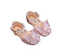 Zapatos de Princesa para Niñas,Zapatos de Tacón con Lentejuelas Purpurinas para Niñas Elegante Sandalias de Vestir con Mariposa de Diamante Zapatillas de Baile para Vestir Fiesta Cumpleaños Boda