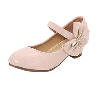 Zapatos de princesa para niñas, zapatos individuales de tacón alto, zapatos de ballet, zapatos de fiesta Mary Jane para bodas, niños, de piel, para noche, bailar, zapatos de piel para niños, para