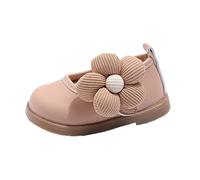 Zapatos de princesa para niños, niñas, flores, zapatos para aprender a andar con plantilla suave, zapatos para niños, piel sintética, zapatos de verano elegantes, zapatos de verano para exteriores