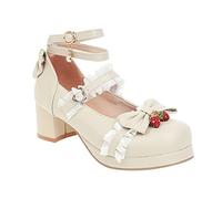Zapatos de princesa preciosos para niñas grandes, material de poliuretano, con lazo, tacones gruesos, tacones altos, zapatos de boda, graduación, pantuflas mullidas para niñas