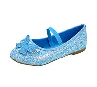 Zapatos de princesas Niñas Zapatos de Ballet Mary Jane Zapatos con Hebilla Ajustable Zapatos de Vestir con Lazo Bailarinas Elegantes Zapatos de Boda Zapatos Individuales Ligeros Zapatos de Noche