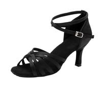 Zapatos de salón for Mujer, Zapatos Baile Latino, Suaves Tango Jazz for, Salsa for niñas, Sandalias práctica para Women(7.5CM Black,38)