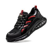 Zapatos de Seguridad Calzado de Seguridad Zapatillas de Seguridad Zapatos de Trabajo Comodos Ultraligeras Transpirables Hombre Mujer Omega Red EU 39