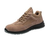 Zapatos de seguridad de ante para hombre, puntera de acero, zapatillas de seguridad, antipinchazos, antideslizantes, zapatos de trabajo para correr, a prueba de frío, senderismo, tenis cómodos para
