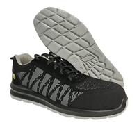 Zapatos de Seguridad Hombre Mujer Homologado. Suela Antiestática y Puntera Fibra Vidrio. Calzado Seguridad Deportivo Indra S3 BEEWORK Unisex (Gris, Numeric_41)