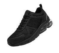 Zapatos de Seguridad para Hombre Mujer, Zapatillas de Seguridad con Punta Compuesta y Amortiguación de Aire, Zapatos de Trabajo Ligeros Transpirable（43，Negro）