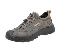 Zapatos de seguridad para hombre, zapatos casuales de tela antigua, tenis de senderismo al aire libre, cómodos, informales, suaves, ligeros, transpirables, zapatos de trabajo de verano