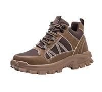 Zapatos de seguridad para hombre, zapatos de trabajo, zapatos de soldadura, antideslizantes, para exteriores, botas de seguridad con puntera de acero, antipuntos, botas de trabajo, zapatos de punta de