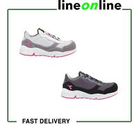 Diadora Zapatos de seguridad Athena Text Low S1PL FO SR ESD Mujer 35 EU Gris/Violeta/Frambuesa